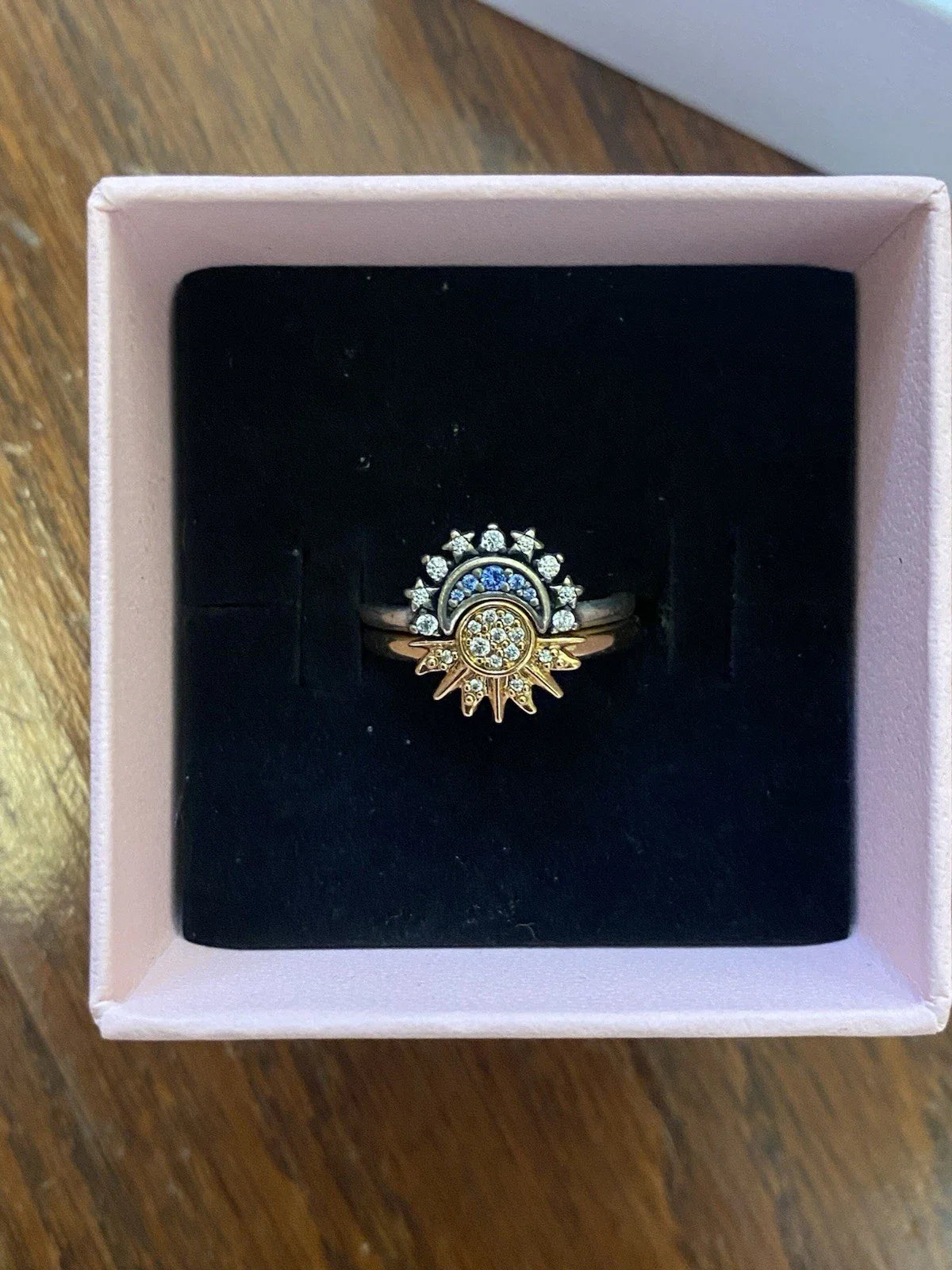 🔥Buy 1 Get 1 Free🔥CELESTIAL SUN AND MOON RING SET