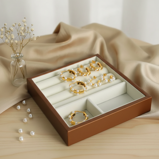 Synthetic Pearl 18K Gold-Plated Earrings