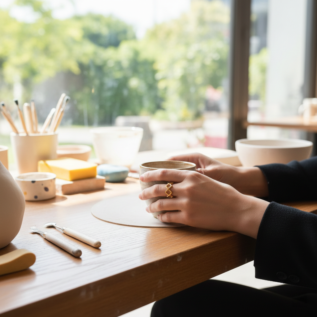 Stainless Steel Cutout Open Ring