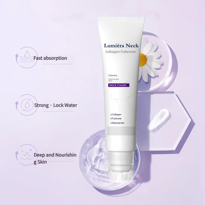 Visibly Firmer Neck in 7 Days — Collagen‑Boosting Neck Cream with Built‑In Roller