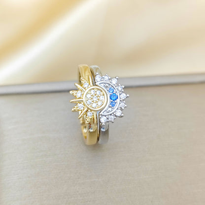 🔥Buy 1 Get 1 Free🔥CELESTIAL SUN AND MOON RING SET