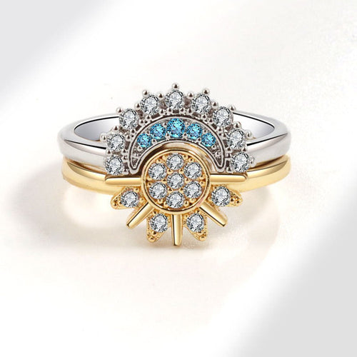 🔥Buy 1 Get 1 Free🔥CELESTIAL SUN AND MOON RING SET
