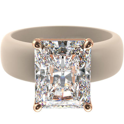 🔥Buy 1 Get 1 Free🔥 Silicone Ring – Emerald Cut CZ | Patent-Pending Design