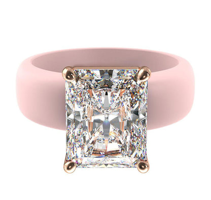 🔥Buy 1 Get 1 Free🔥 Silicone Ring – Emerald Cut CZ | Patent-Pending Design