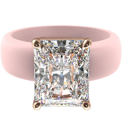 🔥Buy 1 Get 1 Free🔥 Silicone Ring – Emerald Cut CZ | Patent-Pending Design